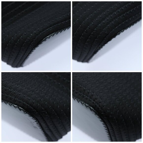 GUCCI Bamboo Hand Bag Canvas 2way Black Gold - Picture 13 of 15